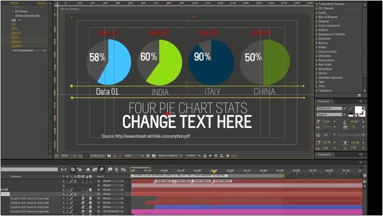 Pie Chart After Effects Template Free