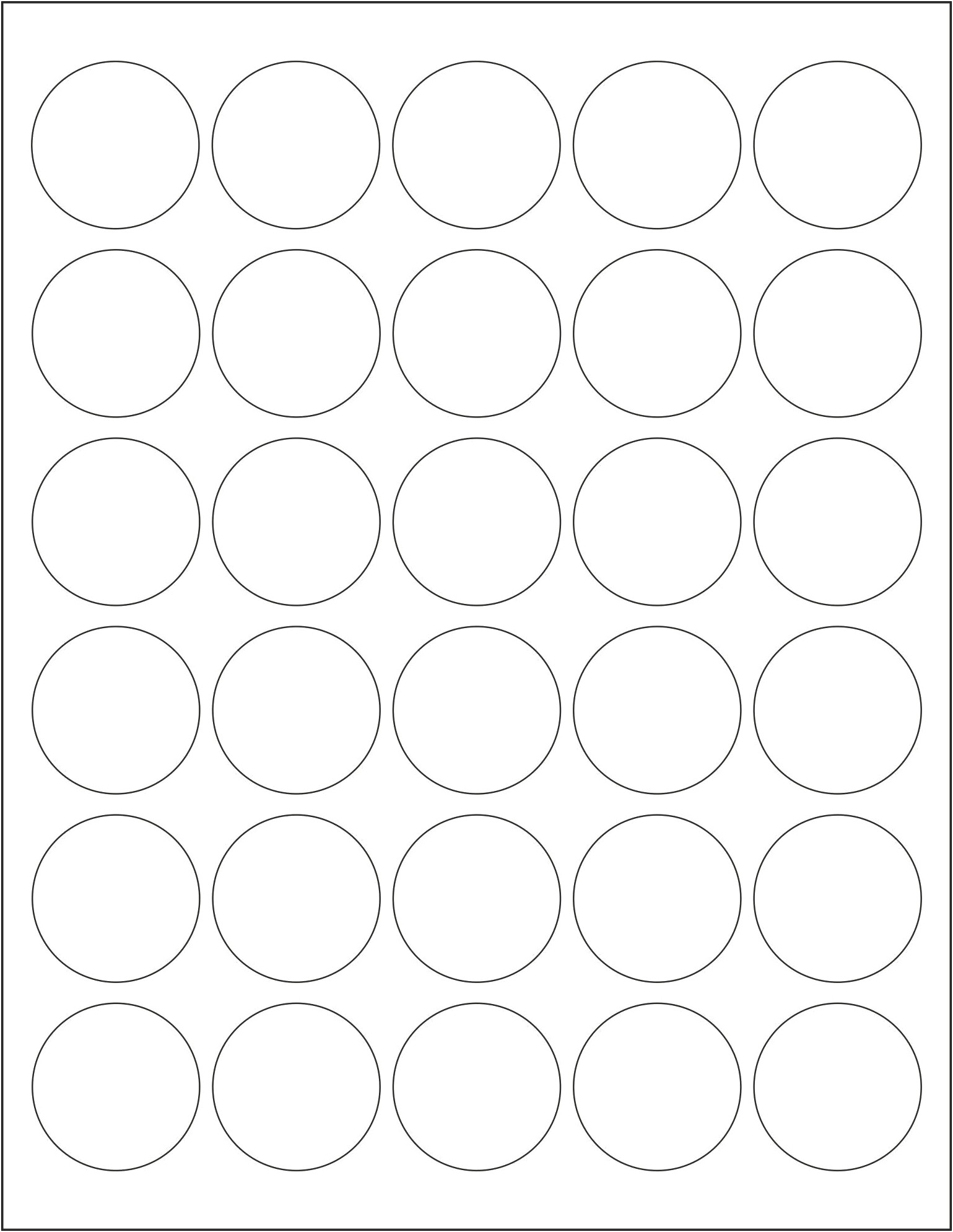 Polaroid Round Adhesive Labels Free Template