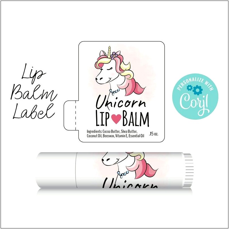 Printable Lip Balm Label Template Free
