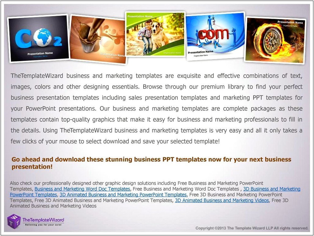 Professional Marketing Powerpoint Templates Free Download
