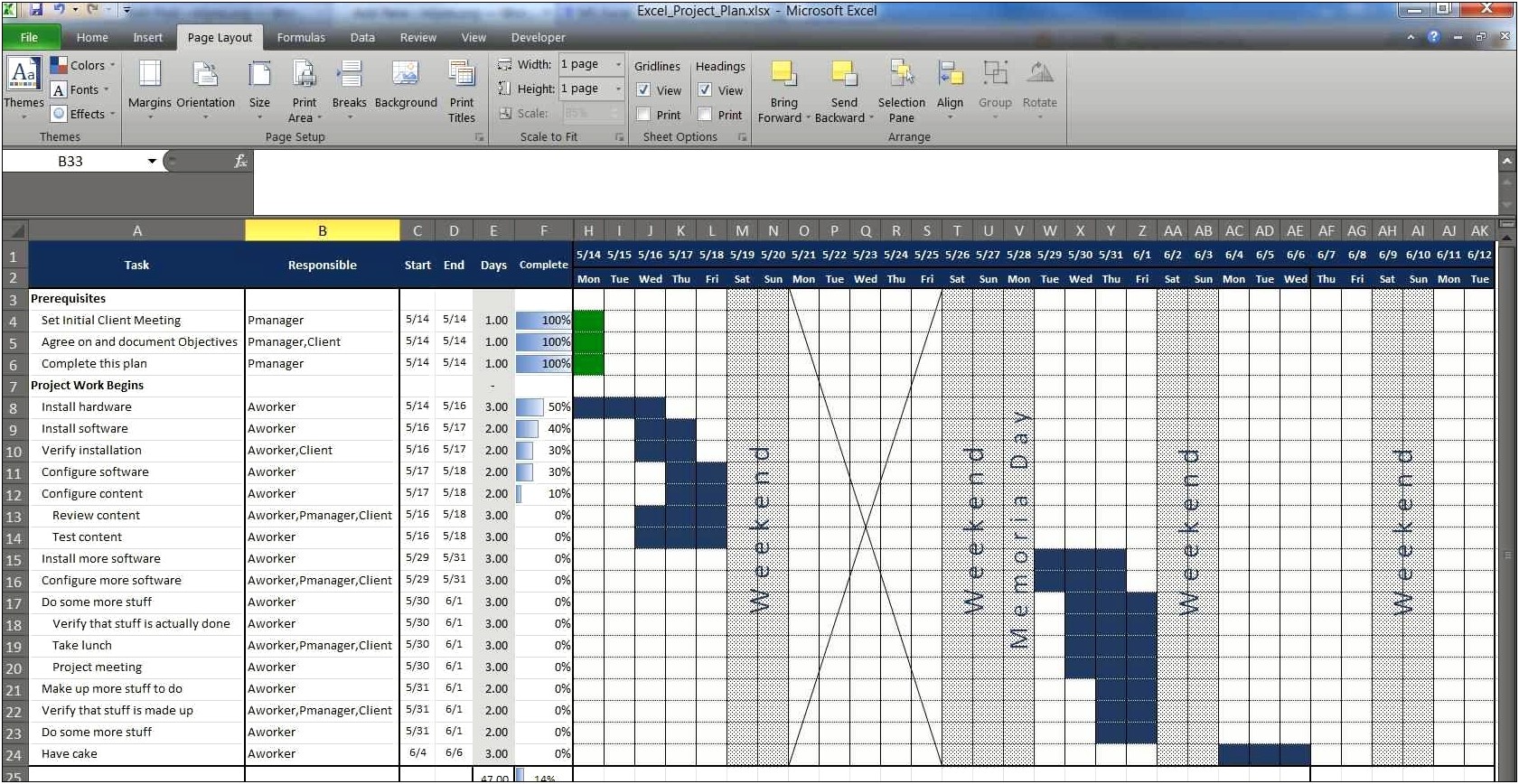 Project Tracker Template Excel Free Download