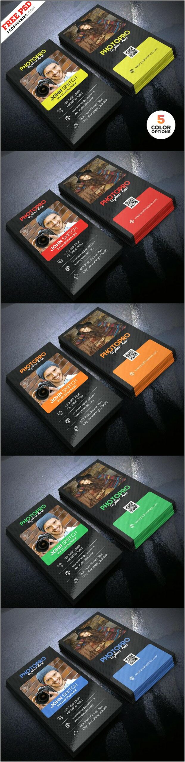 Psd Photography Business Card Template Free