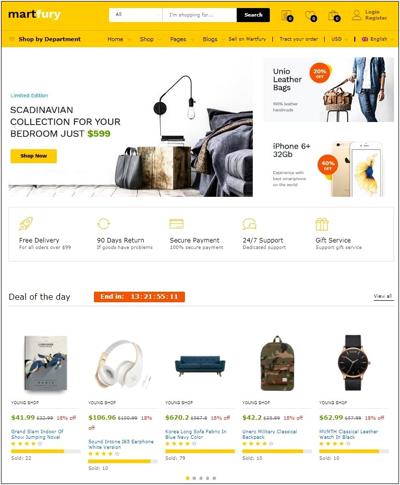 React Js Ecommerce Template Free Download
