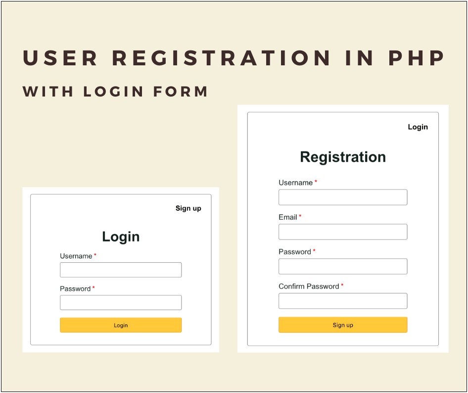 Registration Form Html Template Free Download