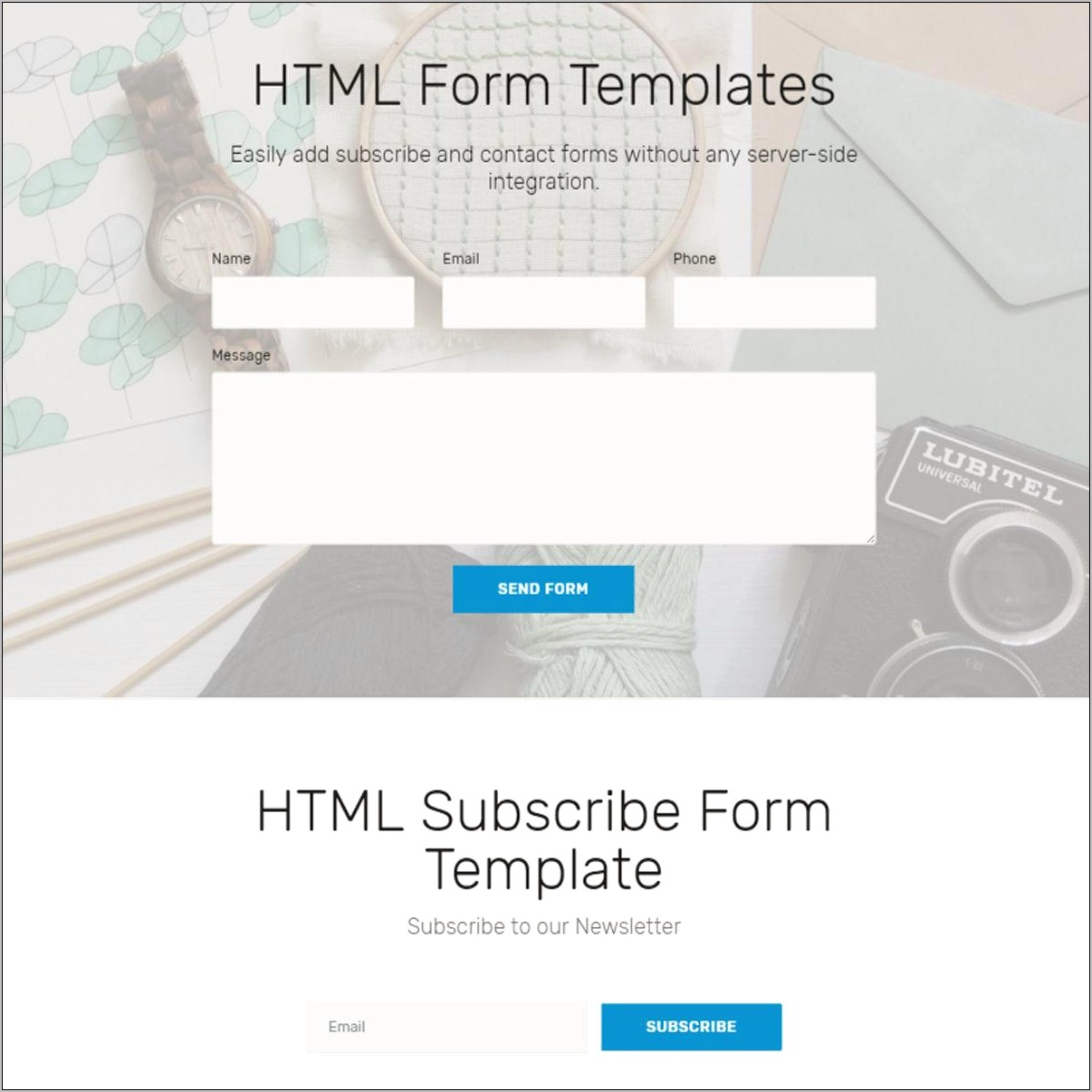 Registration Form Template Html Free Download