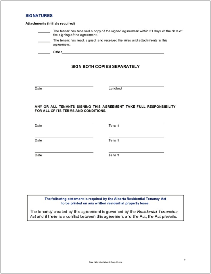 Residential Lease Agreement Template Free Download