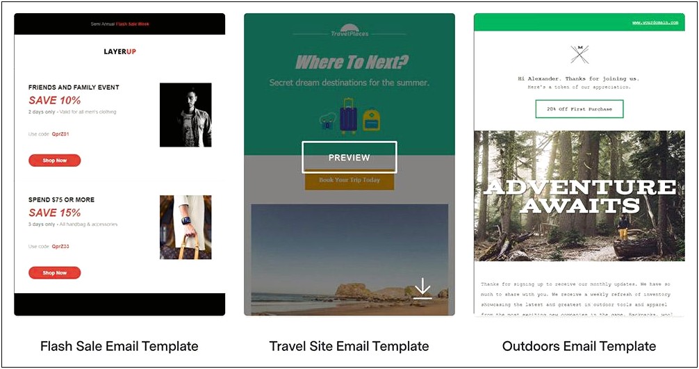 Responsive Email Newsletter Templates Free Download