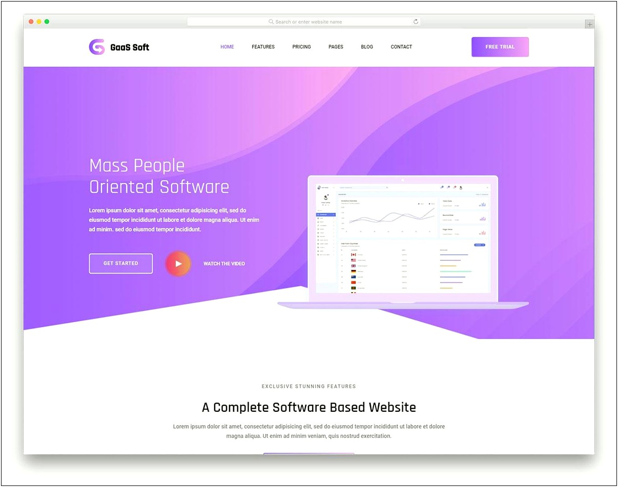 Responsive Html5 Landing Page Template Free
