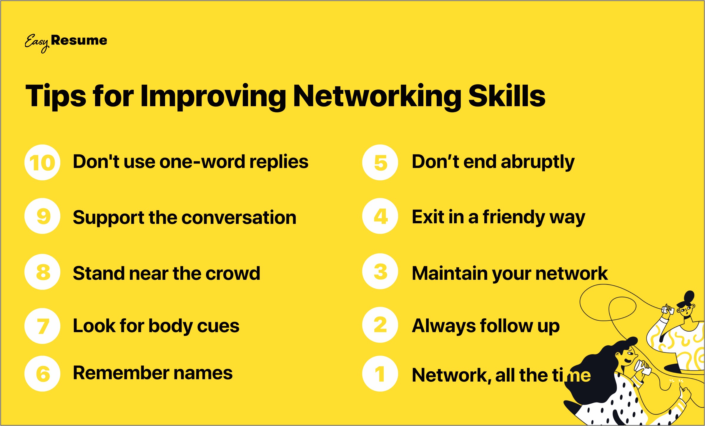 Resume Show You Are A Good Networker