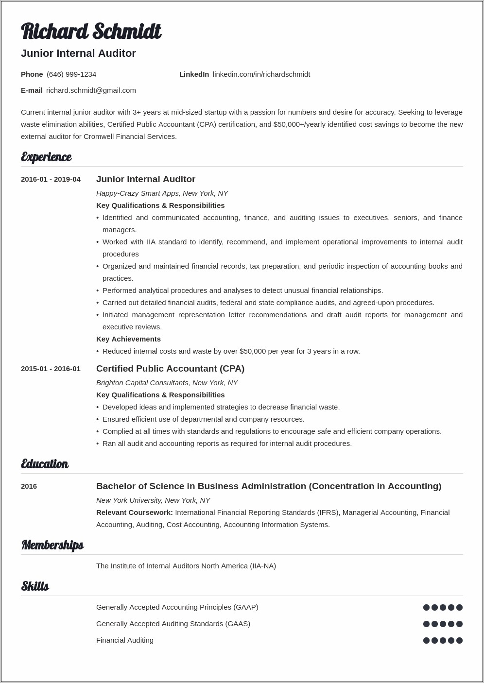 Resume Summary For A Audit Appeals Specialist