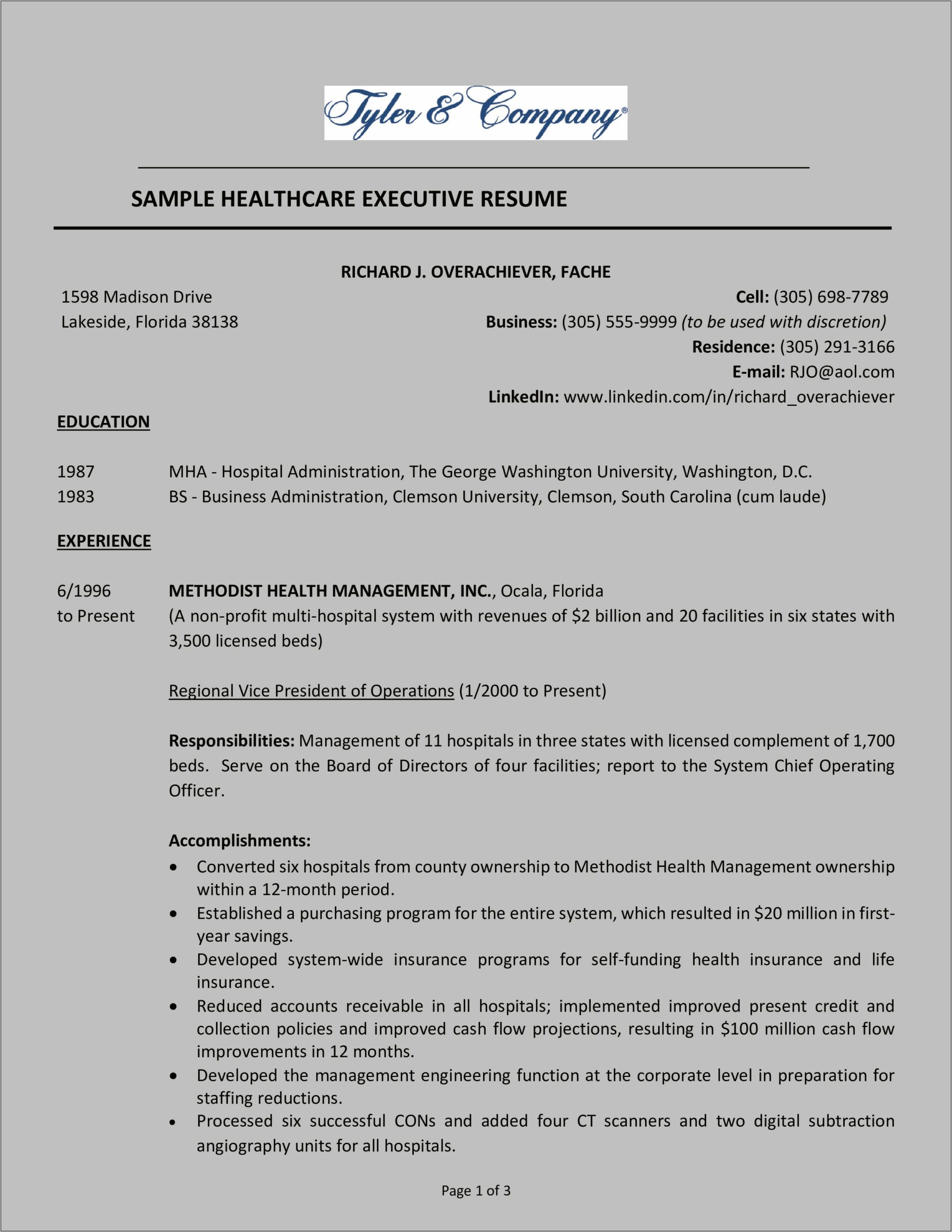 Resume Summary Statement Examples Health Insurance