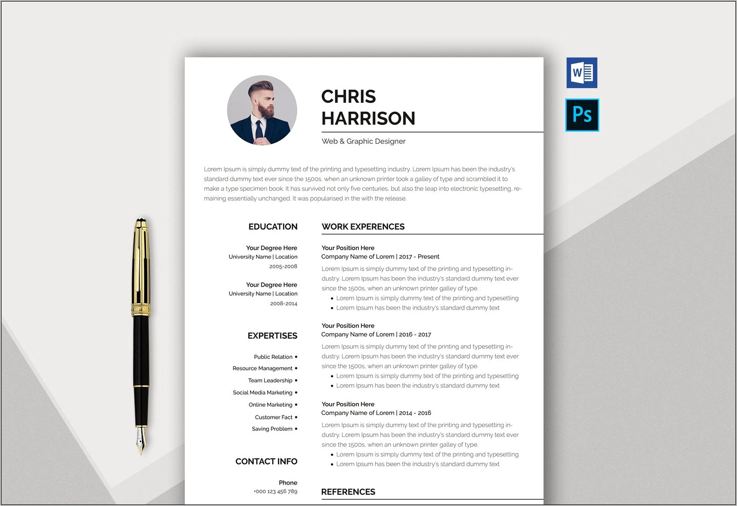 Resume Template 2019 Word Doc Free