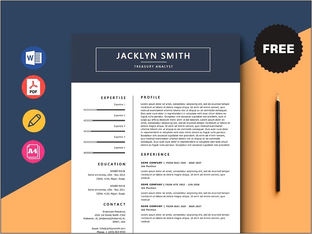 Resume Template For A Lot Of Information