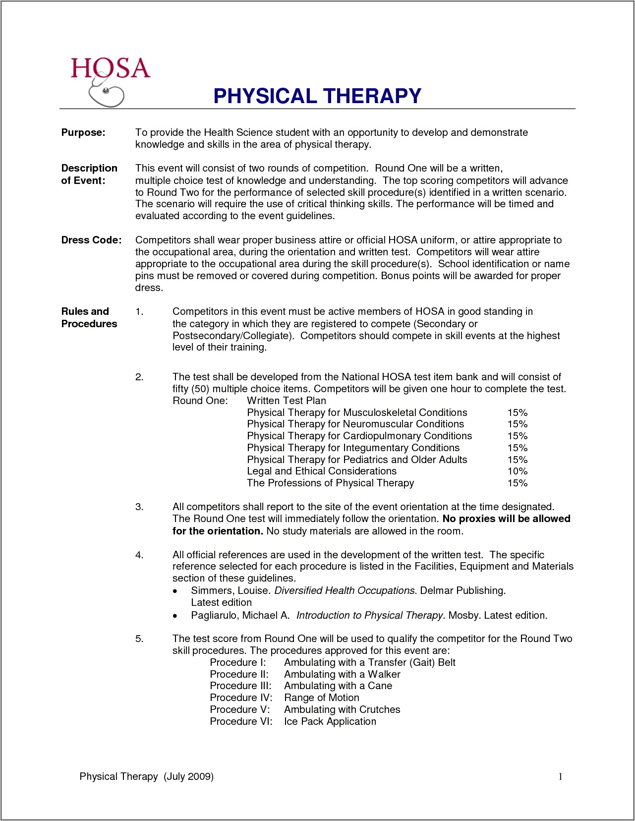 Resume Template For Physical Therapist Assistant