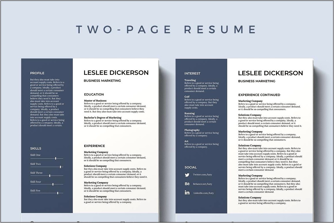 Resume Template That I Can Just Download