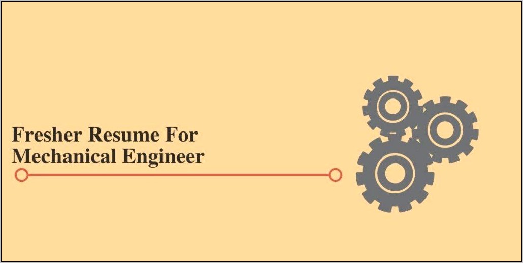 Resume Templates For Fresher Engineer