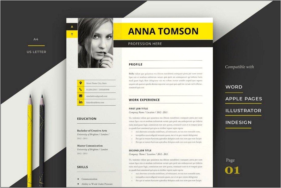 Resume Templates For Mac Pages Download
