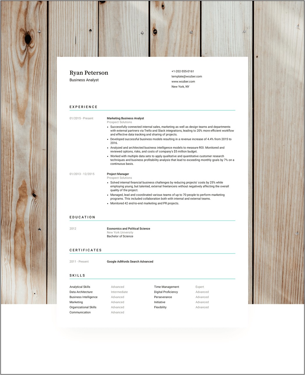 Resume Templates For New Grads For Ats
