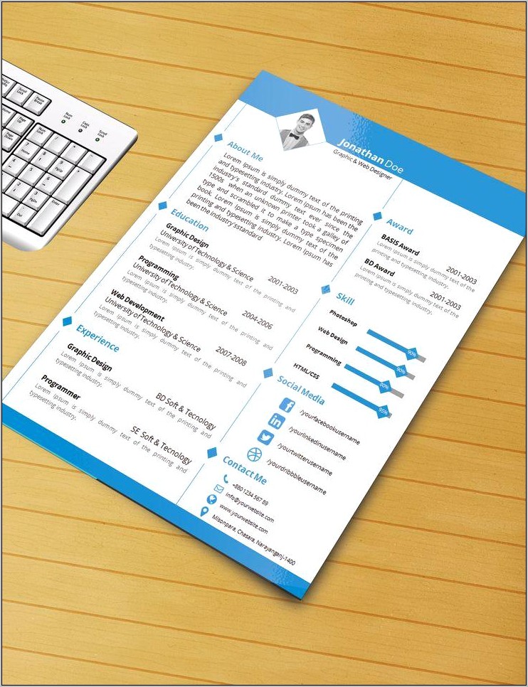 Resume Templates In Microsoft Word 2003