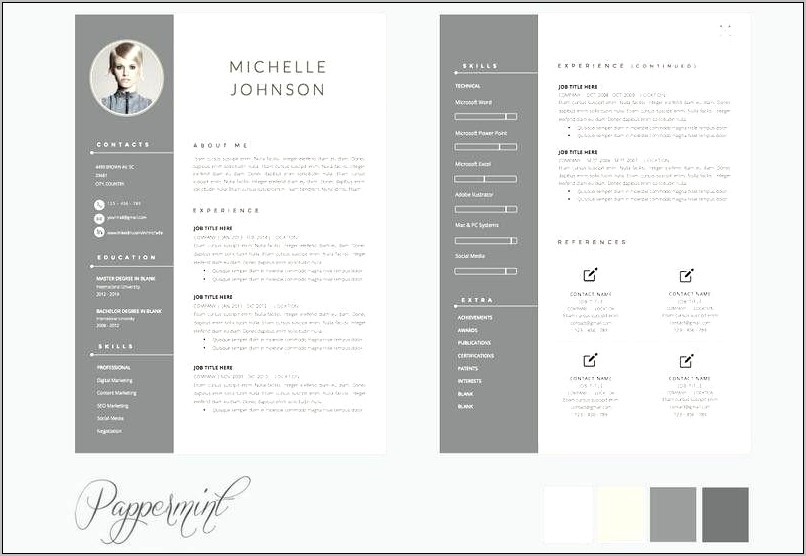 Resume Templates That Are 2 Pages