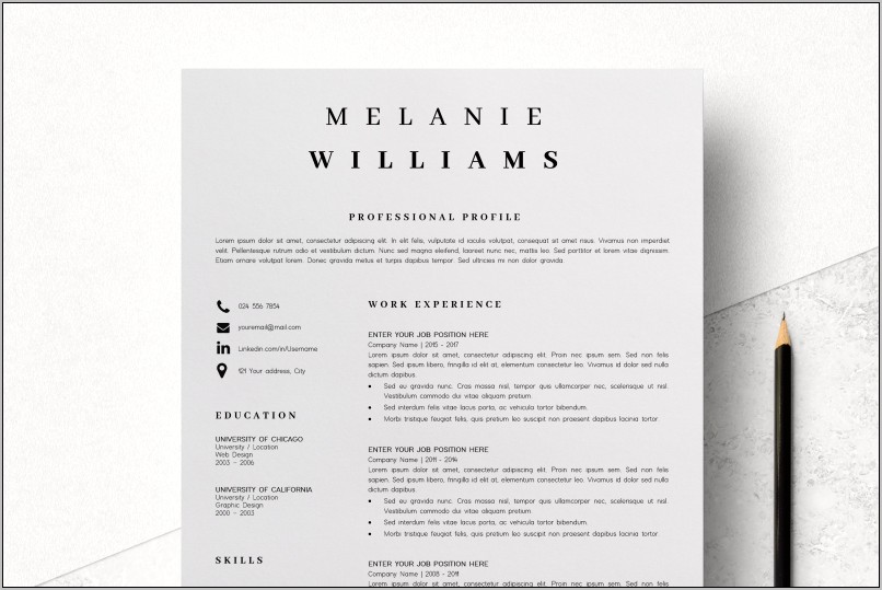 Resume Templates Word 2007 Free Download