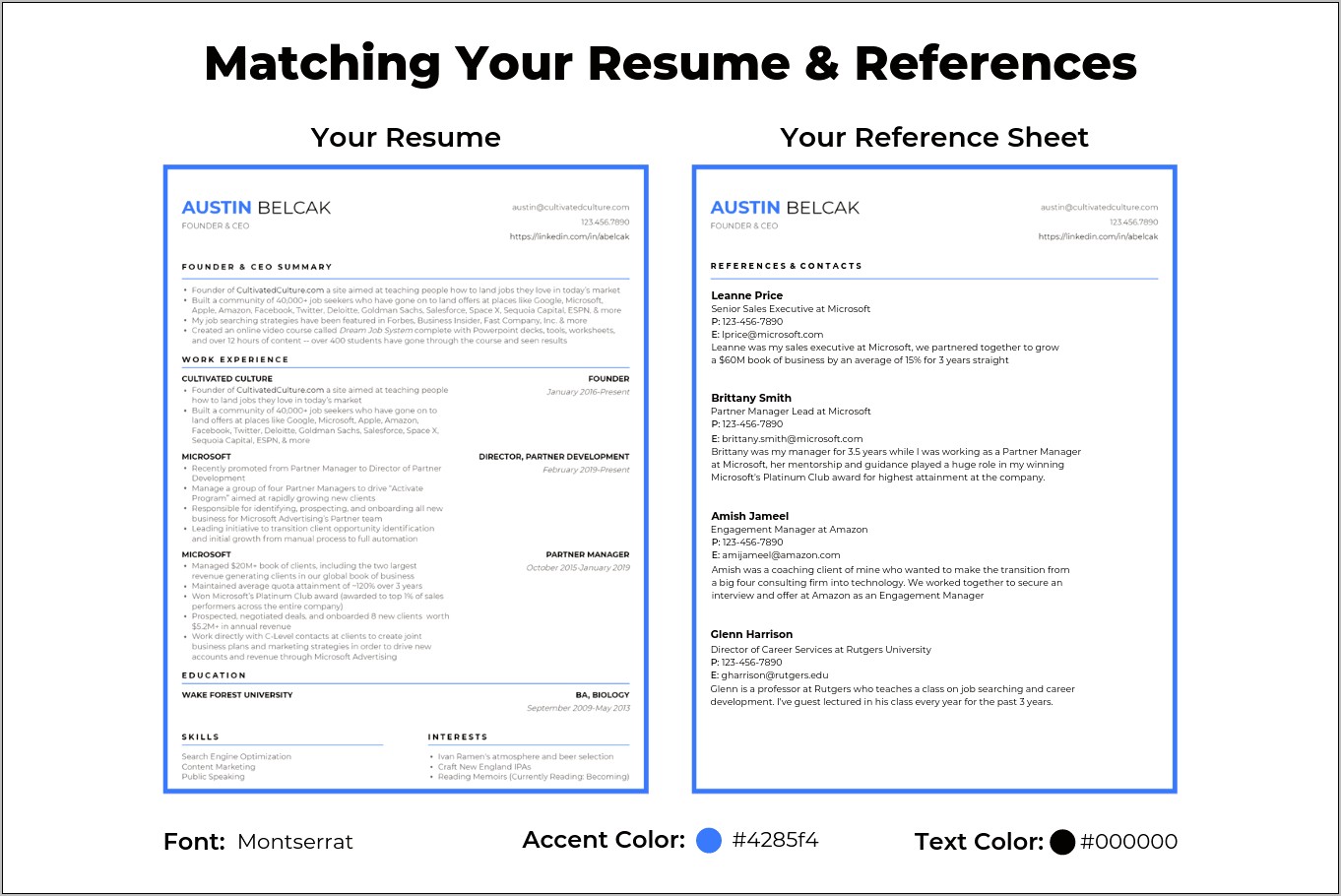 Resume Time Line Of Job References