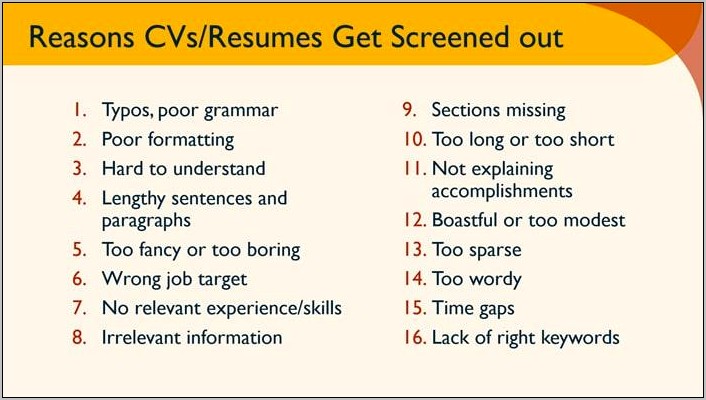 Resume Unrelevant Work Or Relevant Activities