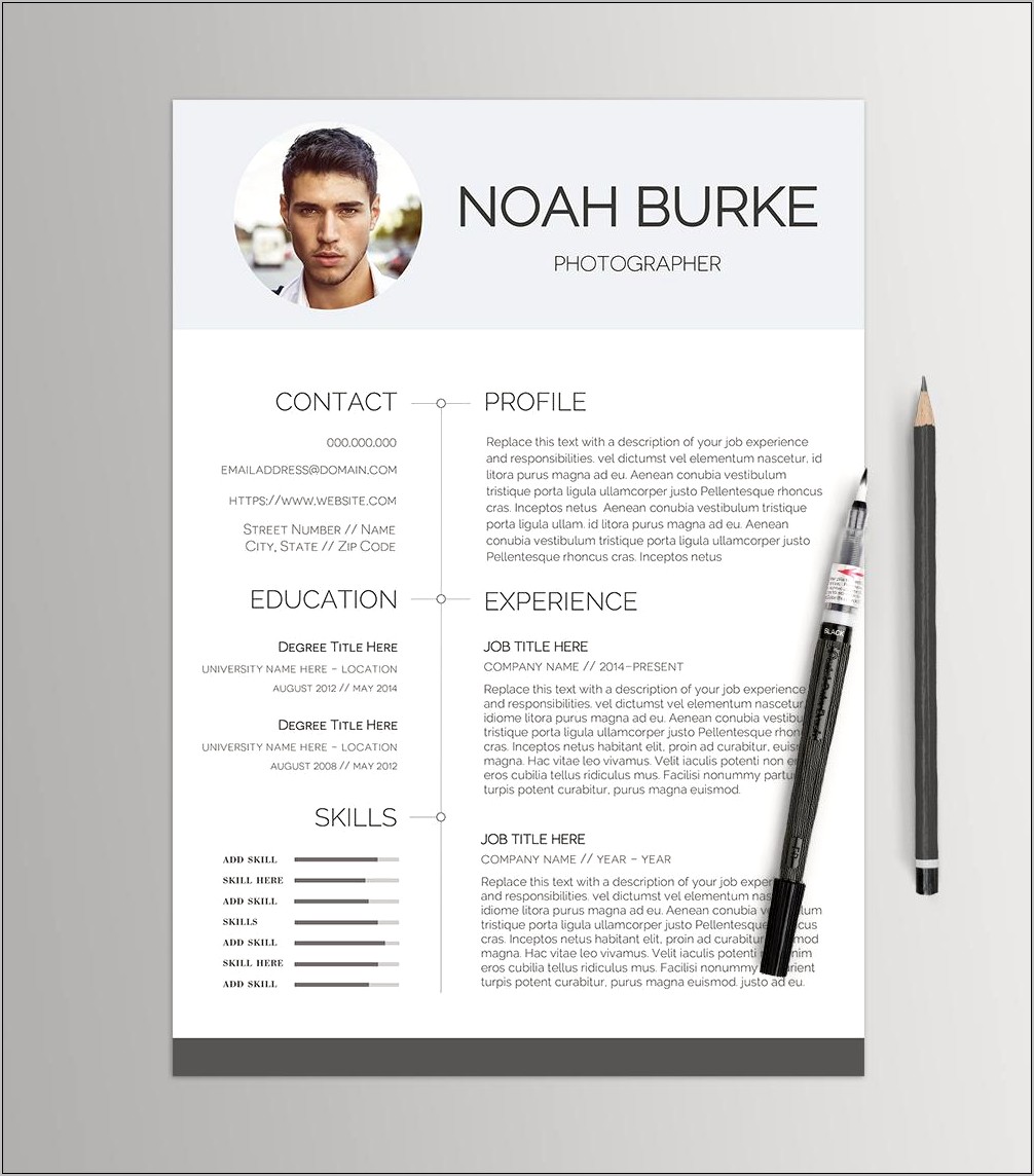Resume Word Template Add New Experience Block