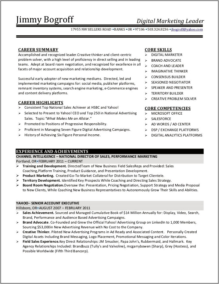 Resume Words To Use For Search Engine