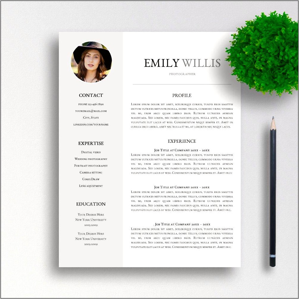 Resume Working For Selling On An Etsy Shot
