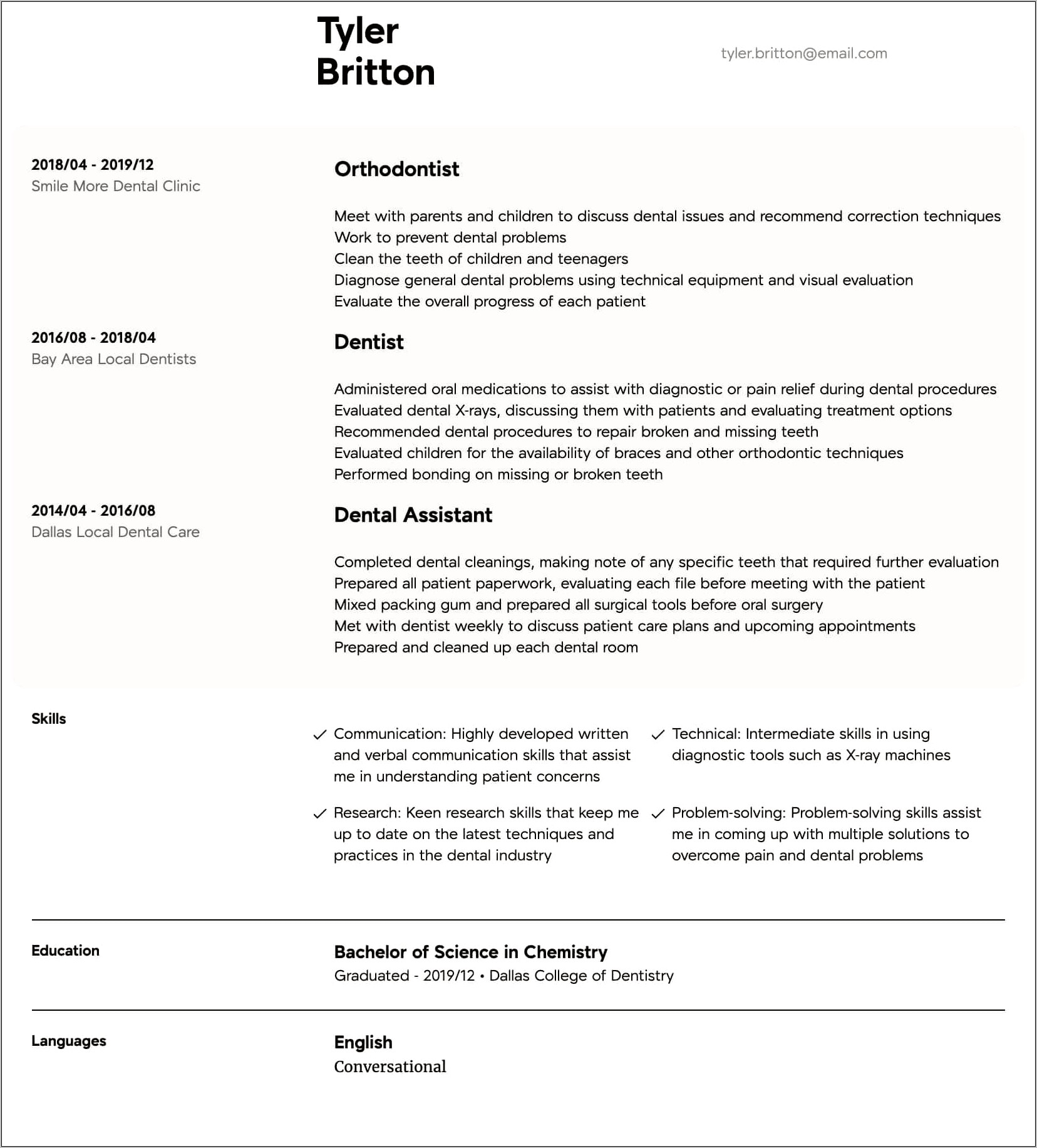 Resume Written And Oral Communication Skills