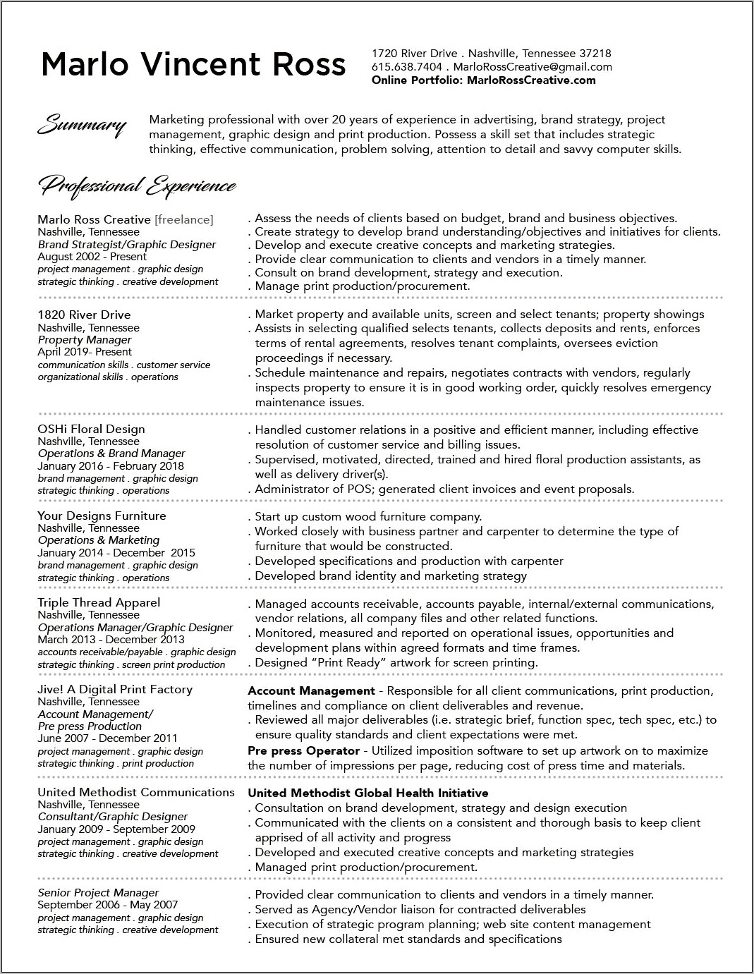 Resumes For Production Manager In Screen Printing