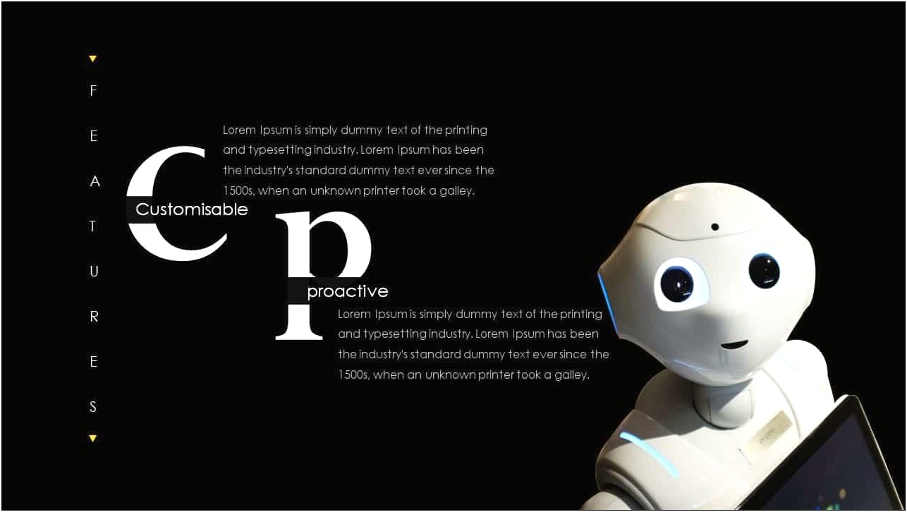 Robot Themed Powerpoint Template Free Download