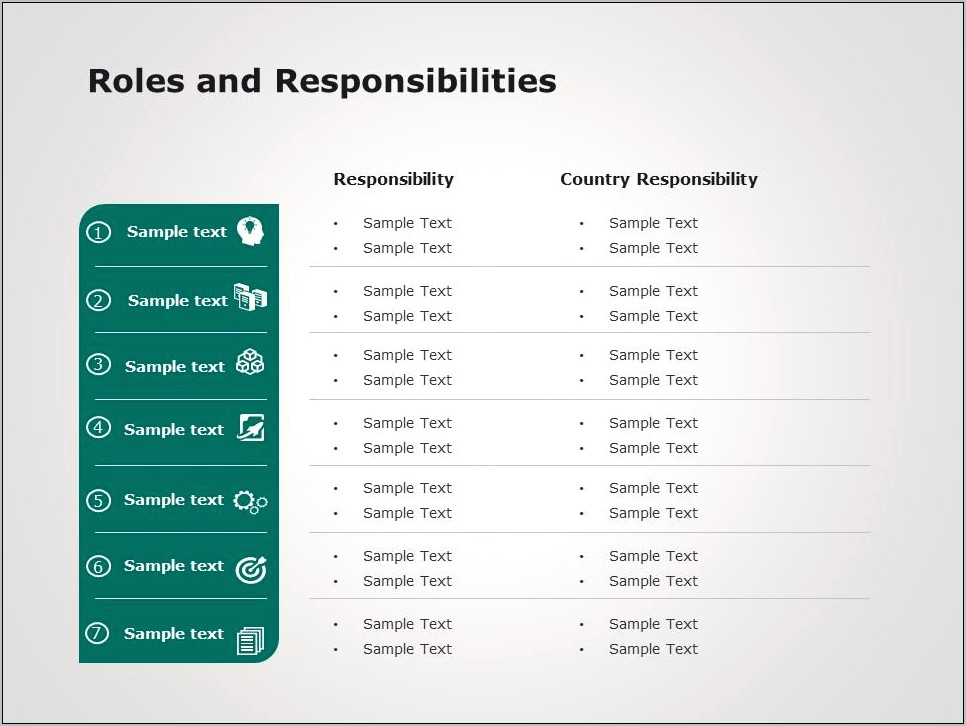 Roles And Responsibilities Template Powerpoint Free