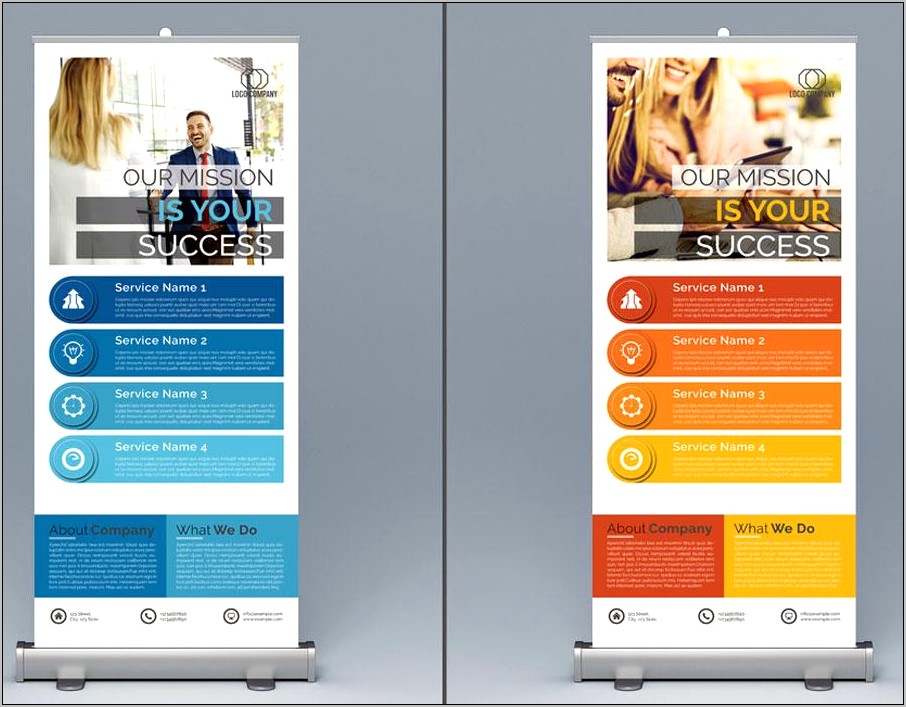 Roll Up Banner Template Free Indesign