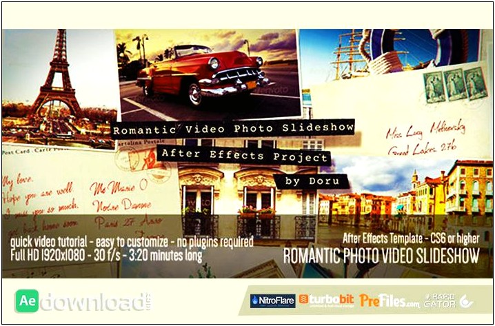 Romantic After Effects Templates Free Download
