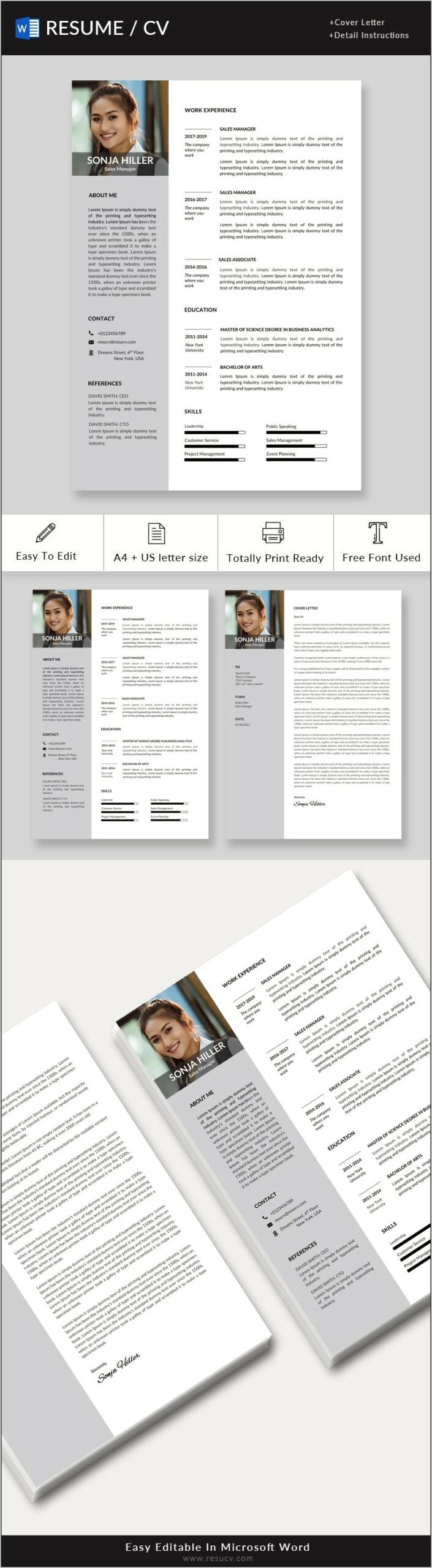 Sales Manager Resume Cover Letter Examples