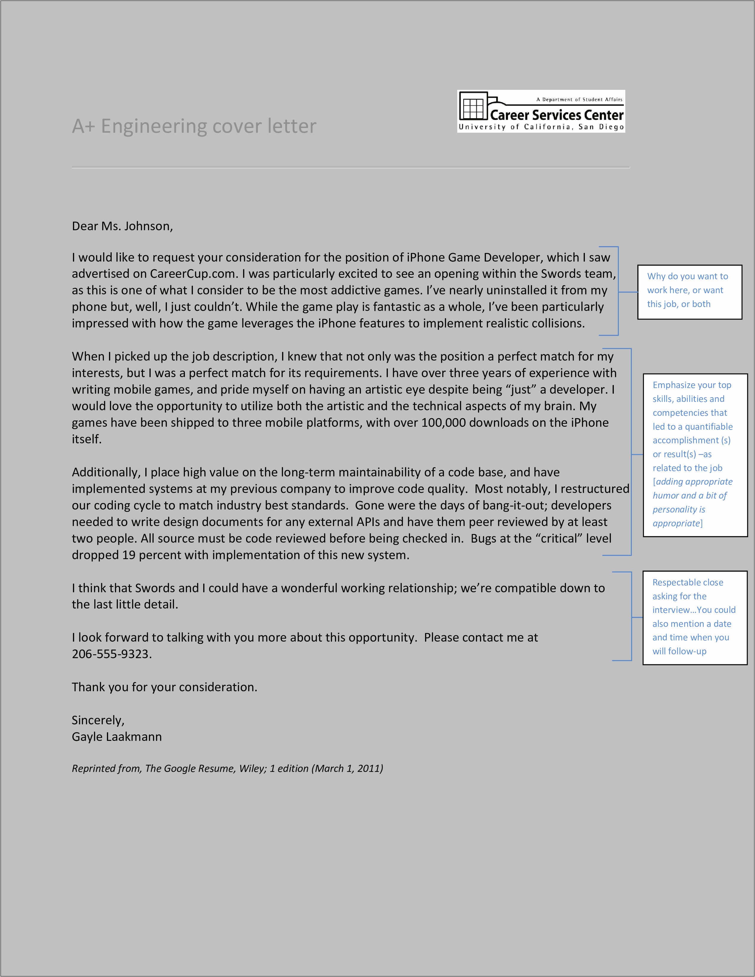 Sample Cover Letter For Job Resume Engineering