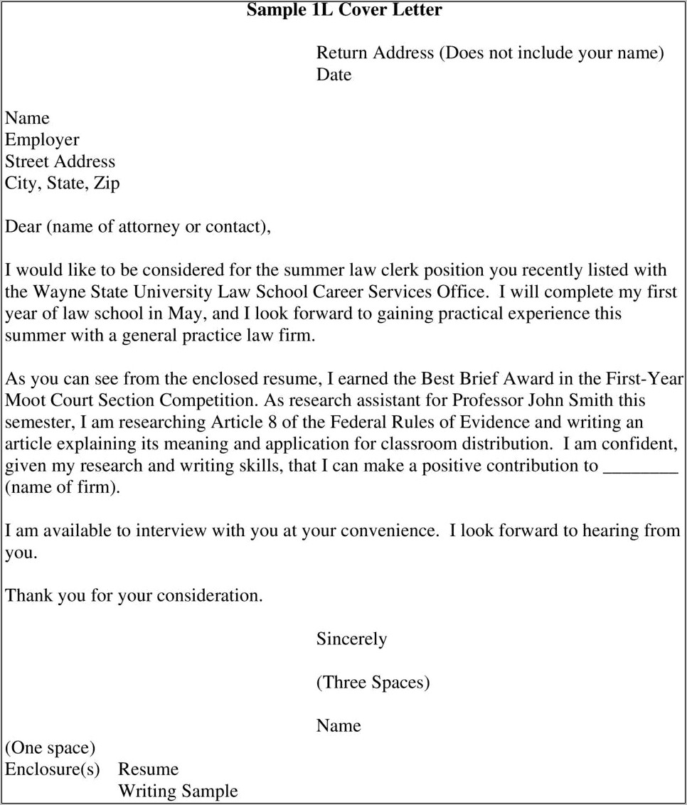 Sample Cover Letter For Legal Assistant Resume