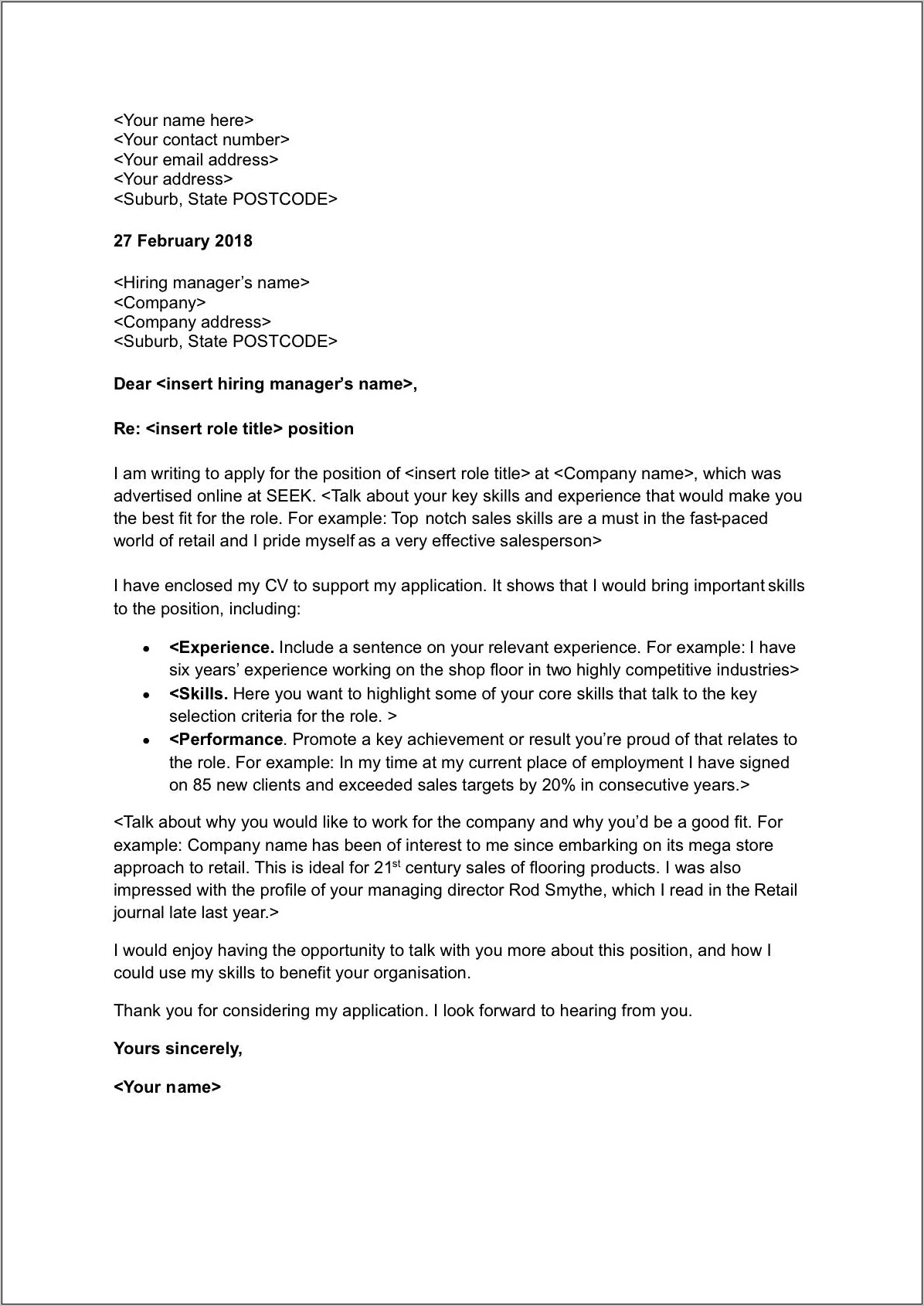Sample Cover Letters For Resumes On Net