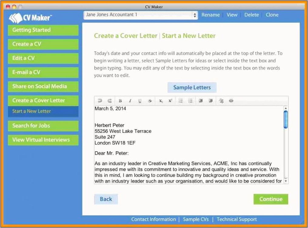 Sample Covering Letter For Sending Resume Through Email