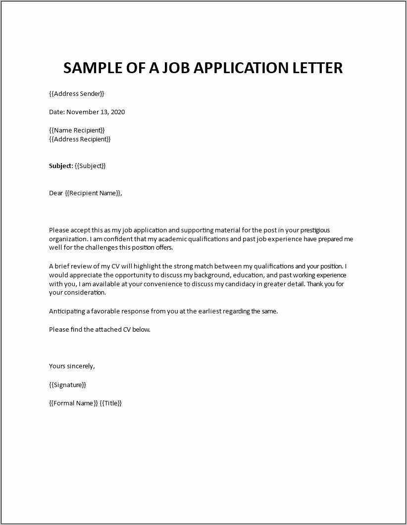 Sample Email Response To Resume Request