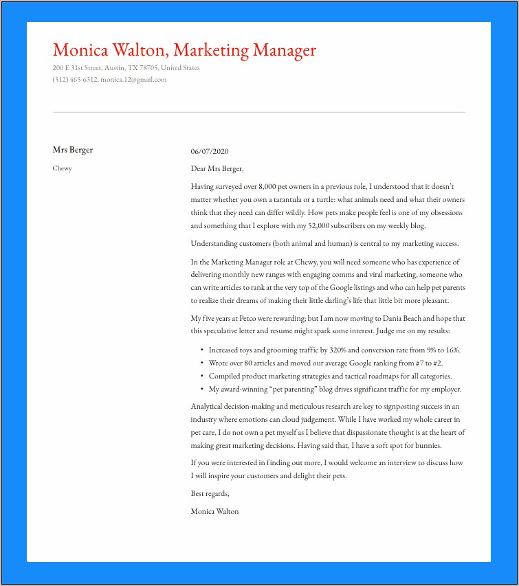 Sample Of Cover Letter For Dropping Off Resume