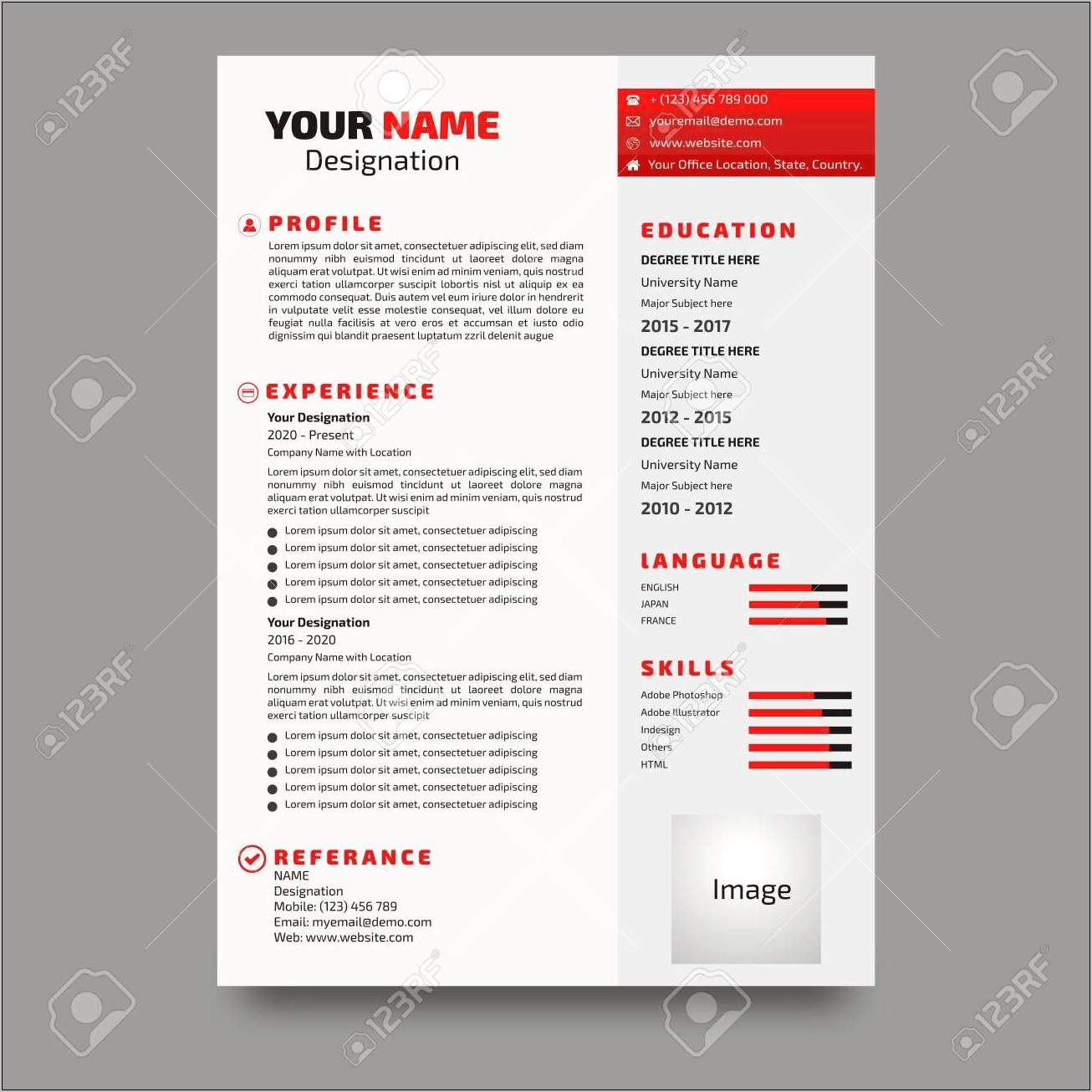 Sample Of Latest Resume Format 2012