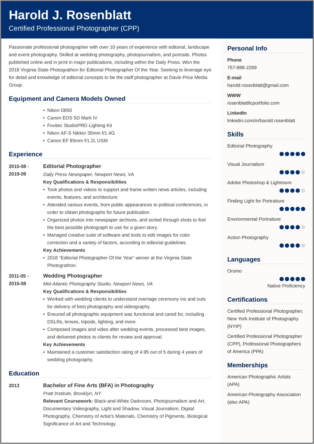 Sample Of Profiecent Skills On Resume