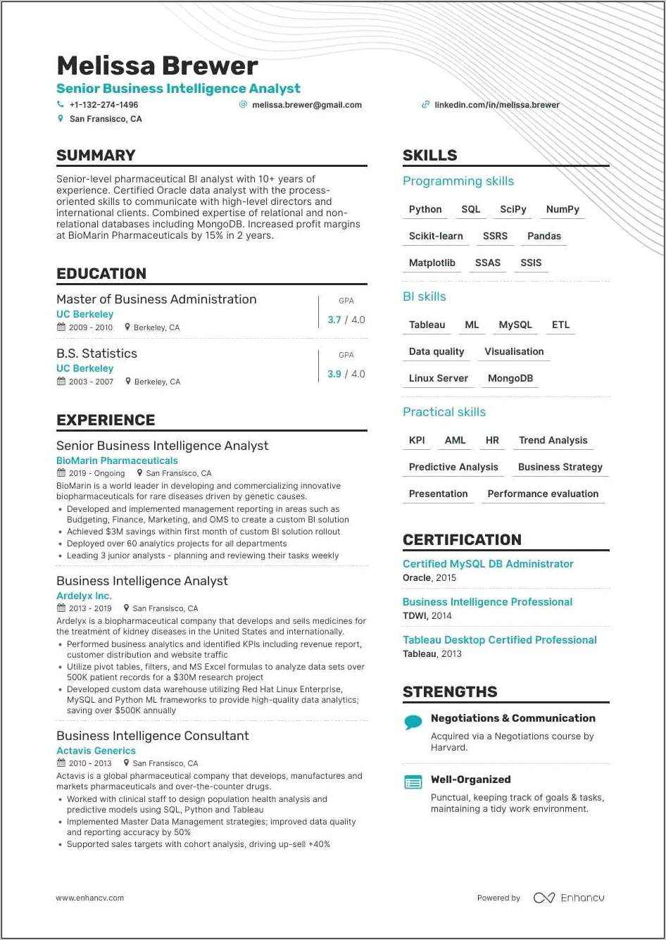 Sample Of Resume Of Investigative Analyst
