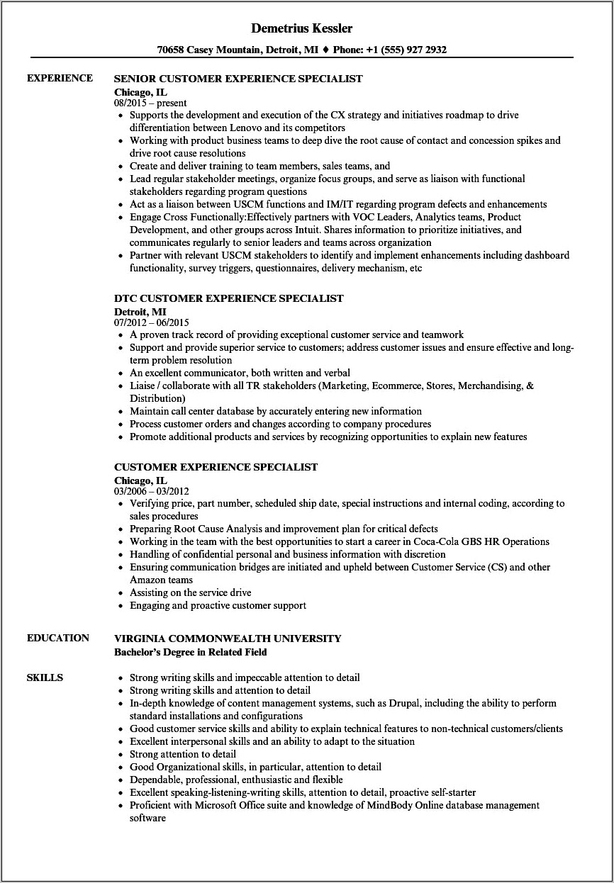Sample Resume Customer Experience Multiply Philippines