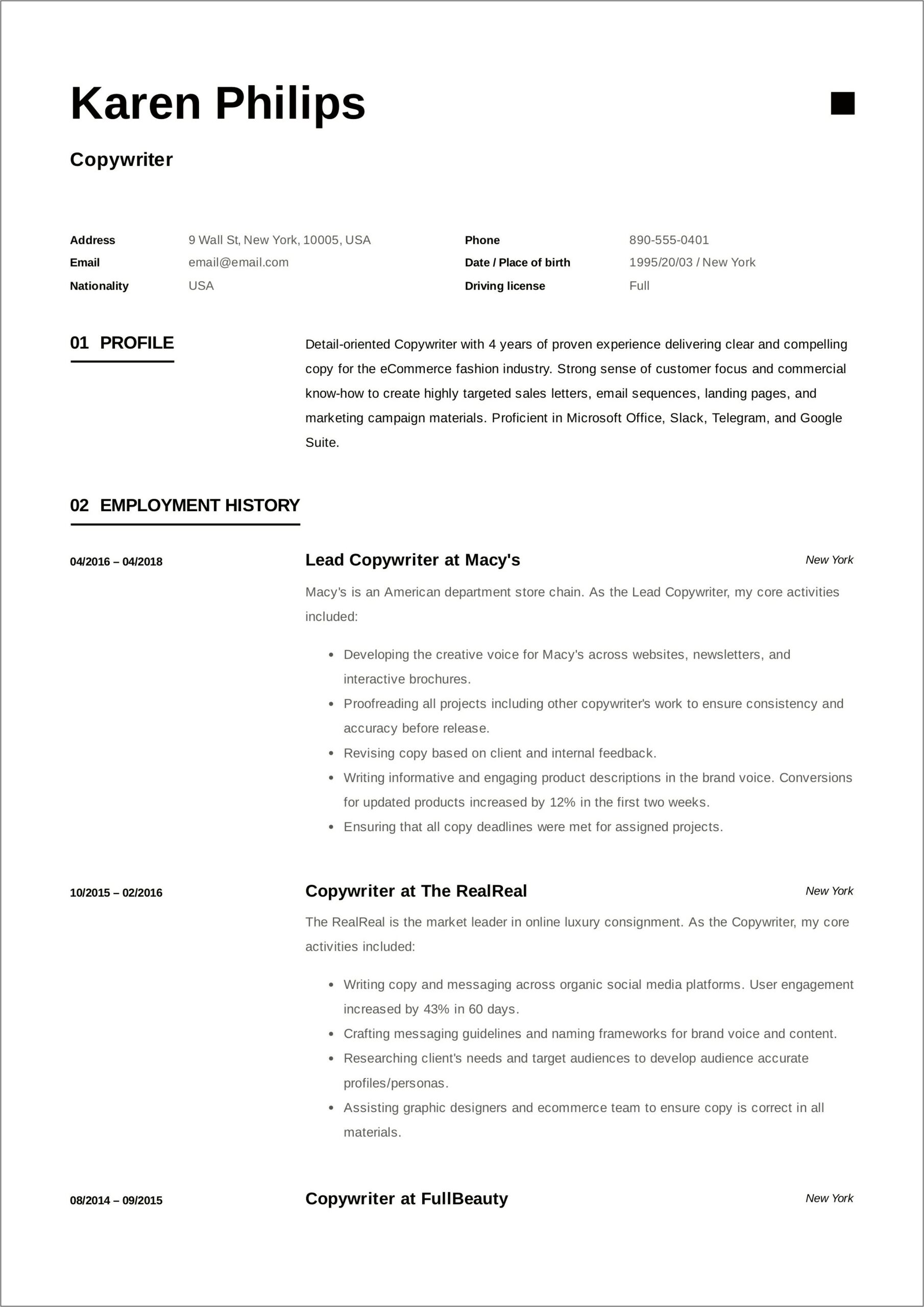 Sample Resume Examples Of Pdr Objectives