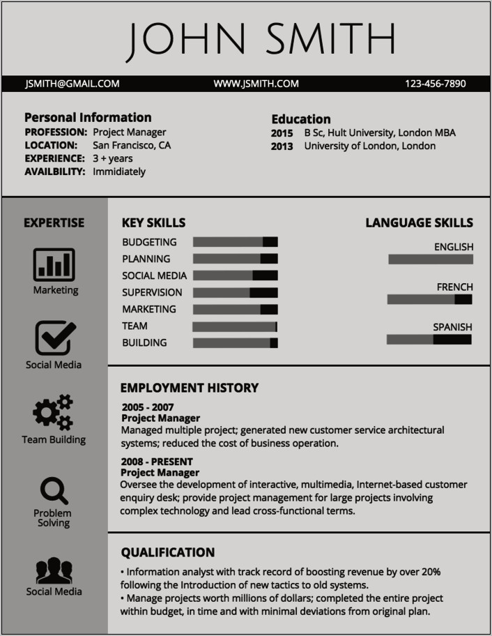 Sample Resume Experience In New Construction At University