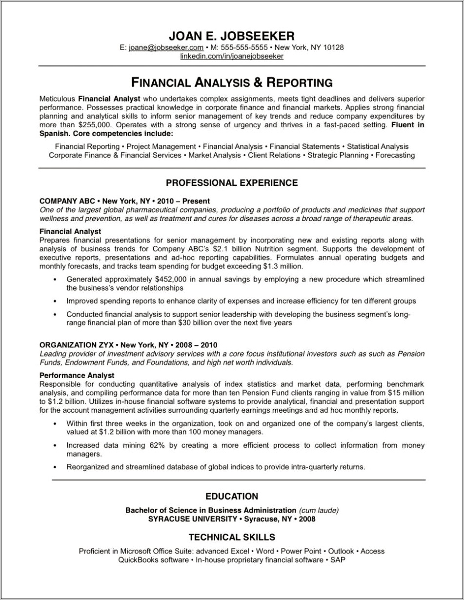 Sample Resume Finance Manager Car Dealership